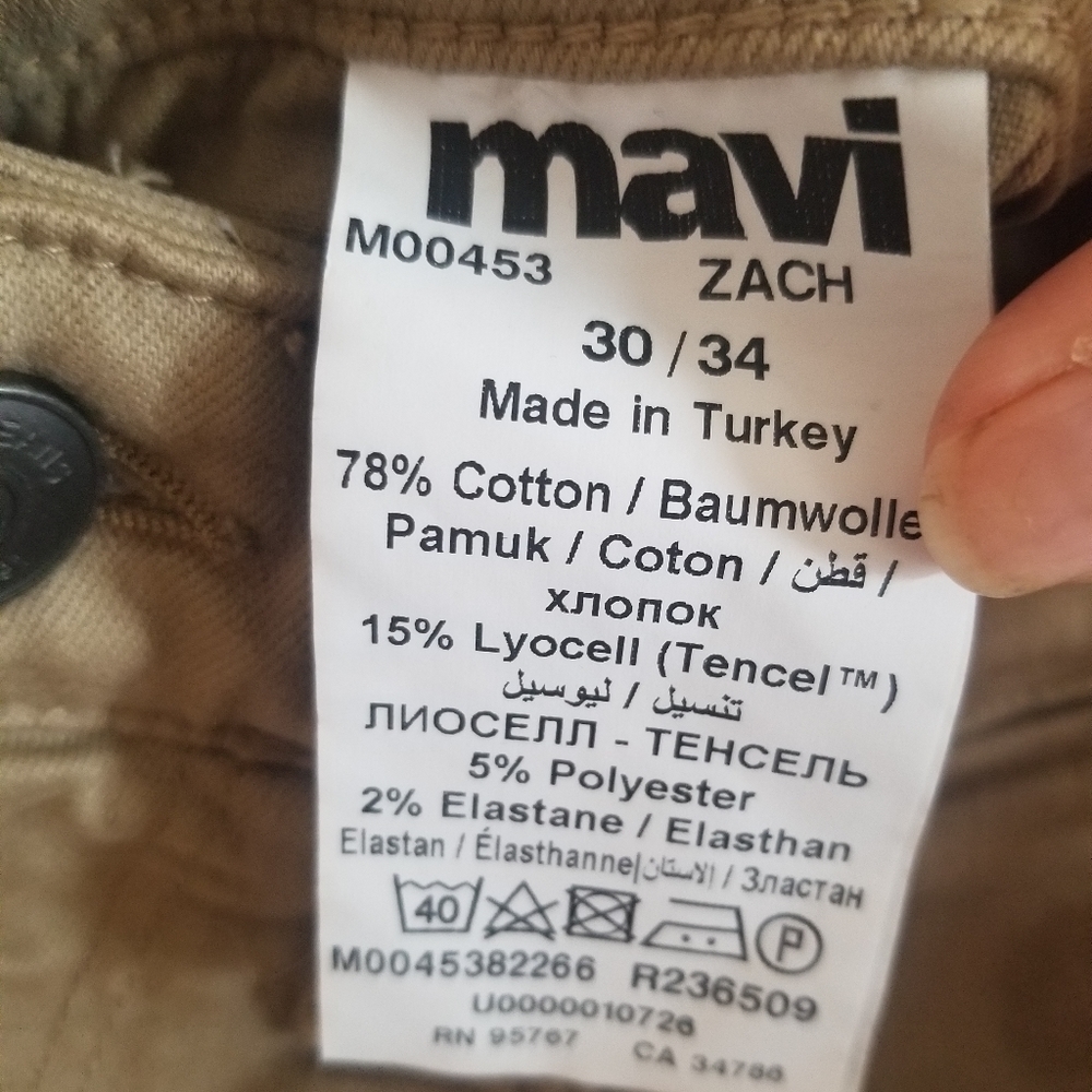 Mavi Zach Straight Leg Pants Size 30/34 - Picture 6 of 7
